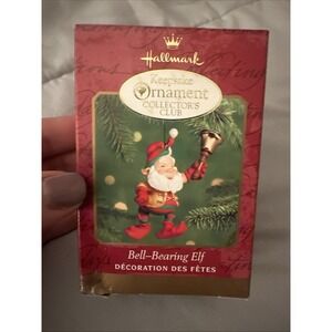 NEW- Hallmark Keepsake 2000 "Bell-Bearing Elf" Christmas Ornament